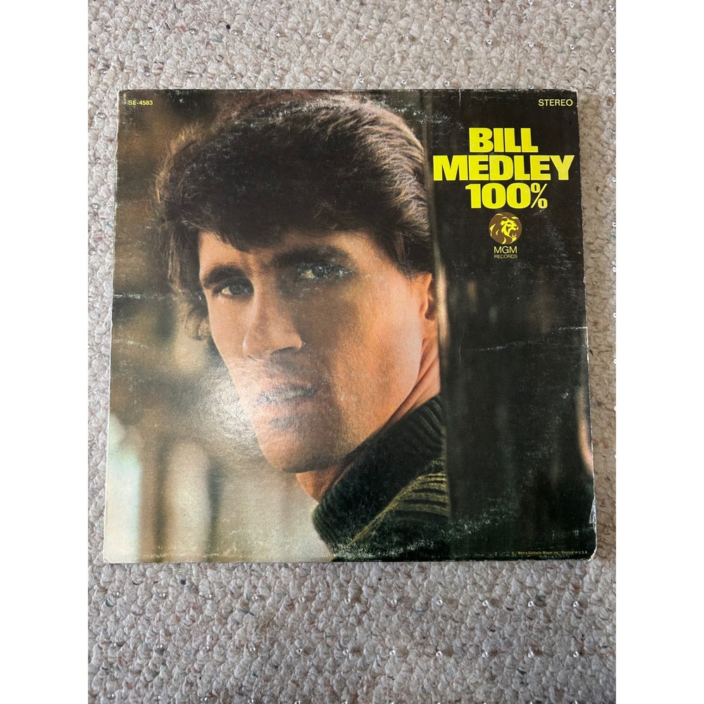 Bill Medley 100% Vinyl Record LP Album Stereo MGM SE-4583‎ Vintage